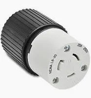 20A 250V 2P3W ARMORED FEM CONN