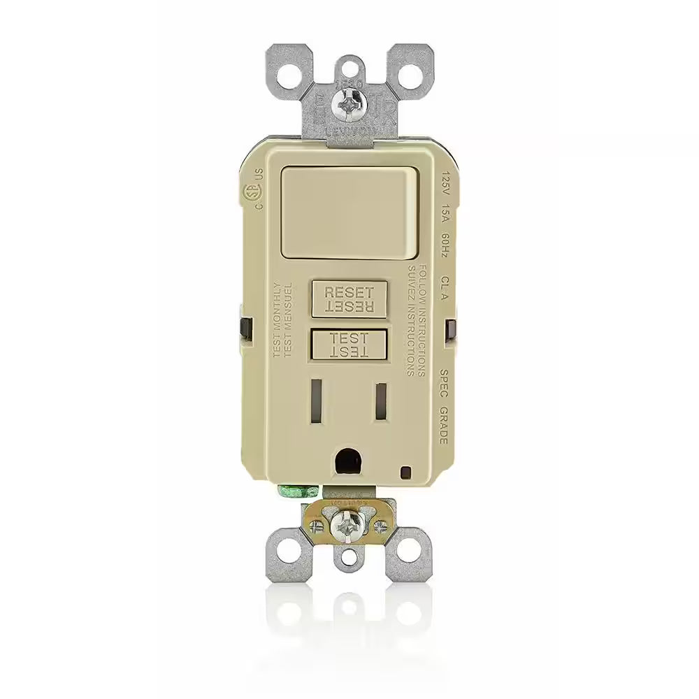 20AMP GFI & S/PL STW COMBO