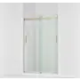 KOHLER K-706008-L-ABV Levity Bypass Shower Door with Handle and 1/4-Inch Crystal Clear Glass in Anodized Brushed Bronze