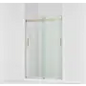 KOHLER K-706008-L-ABV Levity Bypass Shower Door with Handle and 1/4-Inch Crystal Clear Glass in Anodized Brushed Bronze
