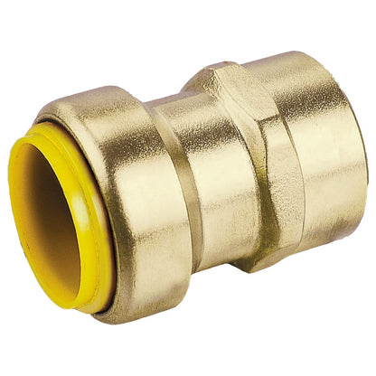 2613W - Straight Coupling - Brass - Push-On