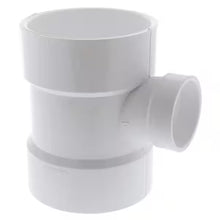 Streamline® 05764, Tee, 3 x 3 x 1-1/2 in nominal, Hub end style, SCH 40/STD, PVC, Domestic