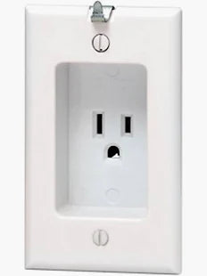 CLOCK RECP.WHITE