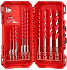 10 PC SHOCKWAVE™ Impact Duty Carbide Hammer Drill Bit Set