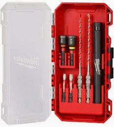 7PC SHOCKWAVE™ Impact Duty Carbide Hammer Drill Bit Concrete Screw Install Set