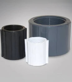 1/2 PVC COUPLER T X T WHITE