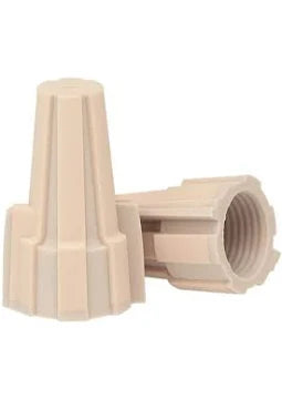 100PK Tan WireConnector