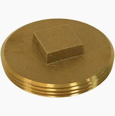 6 RAISED HEAD BRASS PLUG