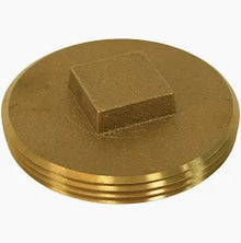 6 RAISED HEAD BRASS PLUG