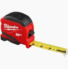 30FT Compact Wide Blade Tape Measure
