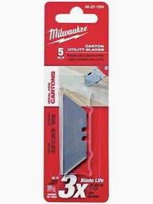 5 PC Carton Utility Knife Blades