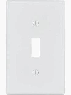 1G WH OVERSIZE SWITCH PLATE