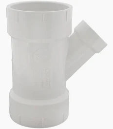 Streamline® 05827 Wye, Wye, 3 x 3 x 1-1/2 in Nominal, Hub End Style, SCH 40/STD, PVC, Domestic
