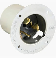 50A 125/250V 3P4W MALE FLANGED