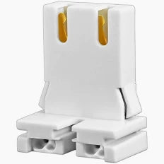BI PIN FLUOR SLIDE ON SOCKET