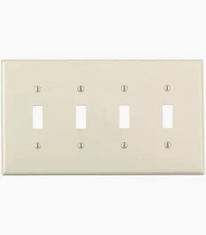 4G LT ALMND SWITCH PLATE