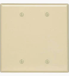 2 GANG INVORY BLANK COVER