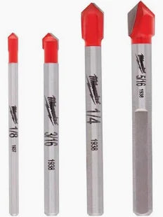 4 PC Glass and Tile Bit Set