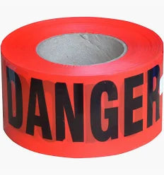 1000' RED Danger Tape