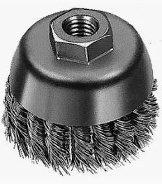 3" Knot Wire Cup Brush - Carbon Steel