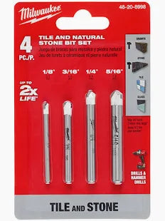 4 PC Tile and Natural Stone Bit Set