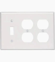 WHITE 3G 1 SWITCH/ 2 DUP/RECEP