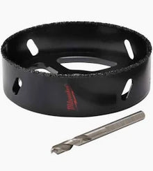 Recessed Light Carbide Grit Hole Saw with Pilot Bit