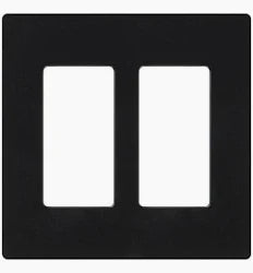 2G BLK SWITCH PLATE