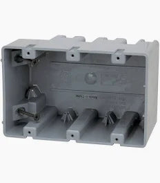 SMART BOX ADJ DEPTH 3 GANG