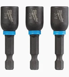 SHOCKWAVE™ Impact Duty 3/8” x 1-7/8” Magnetic Nut Driver (3 PK)