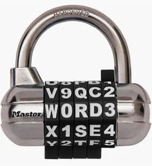 **WORD PADLOCK 5-DIAL