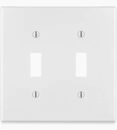 WHITE 2G SWITCH PLATE