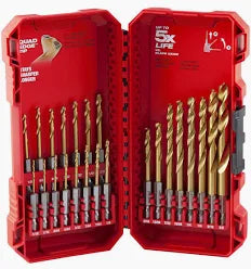 23PC SHOCKWAVE™ Impact Duty RED HELIX™ Titanium Drill Bit Set