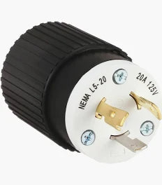20A 125V 2P3W NYLON MALE PLUG