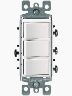 DECORA WHT.TRIPLEX/3/SWITCHES