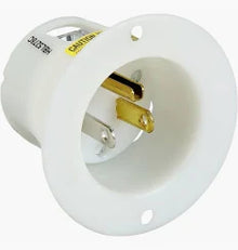 15A 125V FLANGED INLET