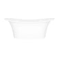 victoria + albert® TOU-N-SW-NO Toulouse Freestanding Soaking Bathtub, Oval Shape, Gloss White, Import